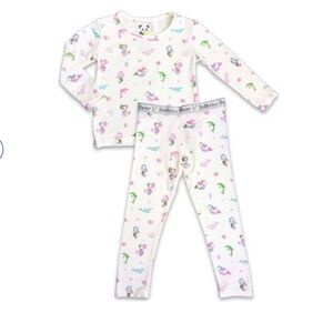 NWT Bellabu Bear Bamboo Mermaid Pajamas Set Size 6